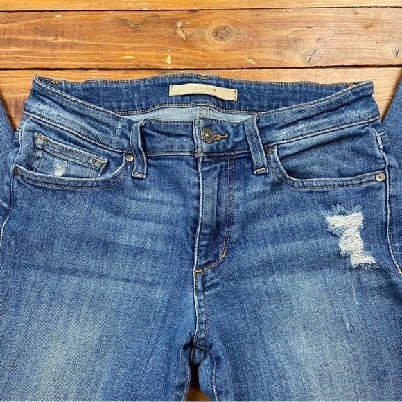 Joe’s jeans blue mid rise waist skinny distressed ripped denim stretchy size 26 - Picture 5 of 16